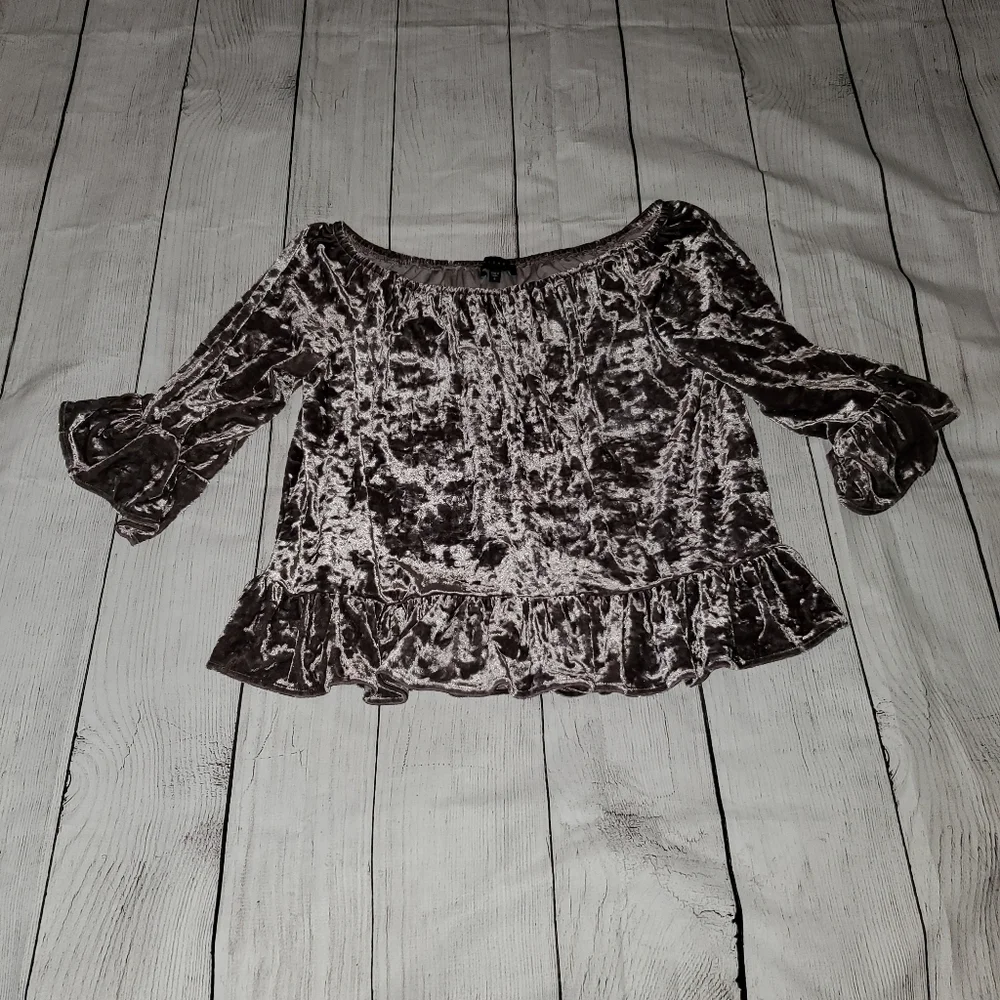 Sanctuary beautiful crushed Velvet Blouse - Picture 5 of 10